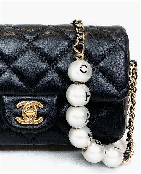 chanel pearl chain bag|chanel pearl bag price.